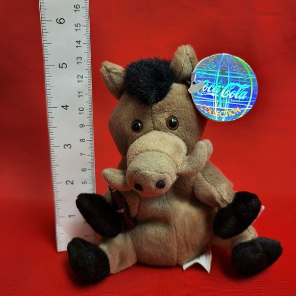 Coca Cola Italy Lors Italy The Wild Boar Bean Bag Stuffed Animal Toy 1999 - Picture 7 of 14